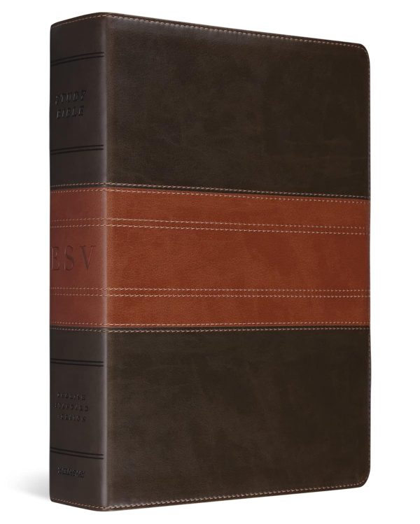 ESV Study Bible TruTone Forrest/Tan Trail Design